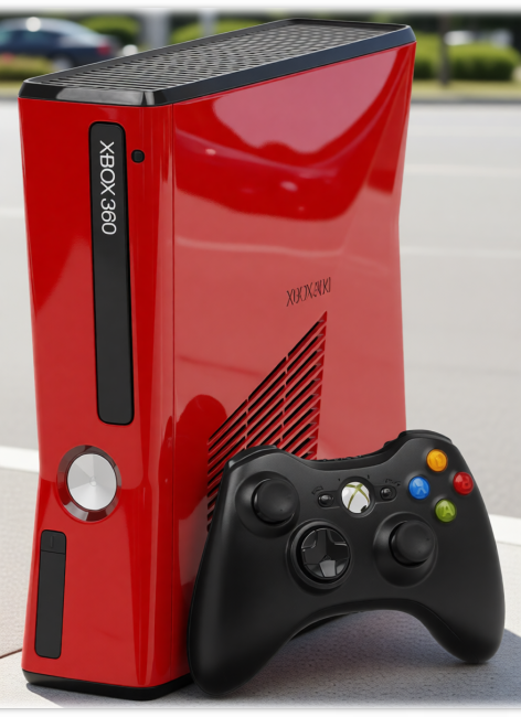 Car rendered in Ferrari Red gloss paint