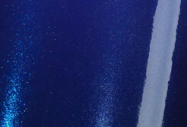 Avery Dennison Gloss Metallic Magnetic Burst Blue vinyl wrap film texture · Specced
