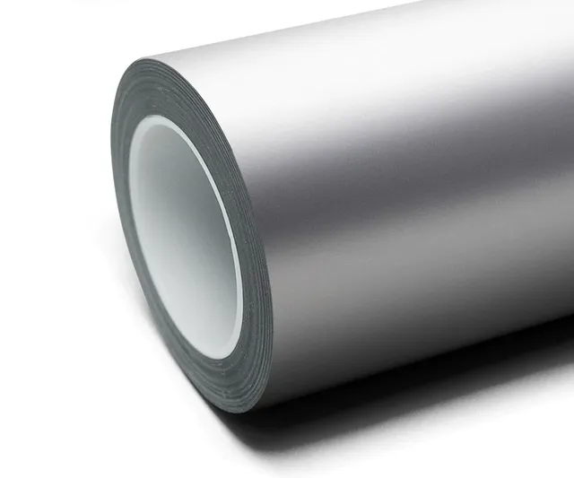 Inozetek Frozen Satin Liquid Silver vinyl wrap film texture · Specced