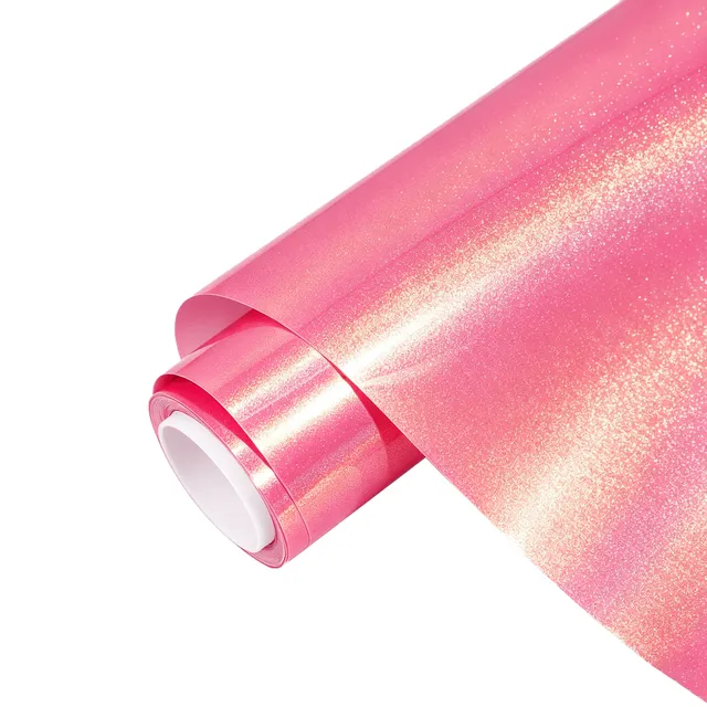 Ravoony Gloss Diamond Gold Pink vinyl wrap film texture · Specced
