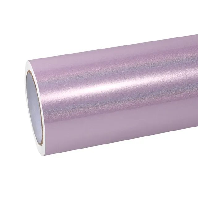Ravoony Gloss Laser Light Pink vinyl wrap film texture · Specced