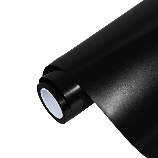 Ravoony Gloss Metallic Black vinyl wrap film texture · Specced