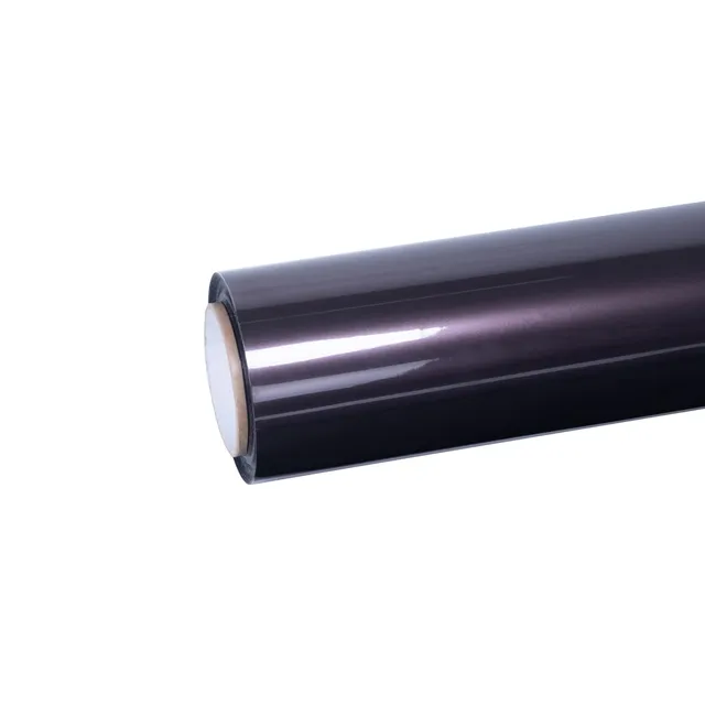 Ravoony Gloss Metallic Eve Purple vinyl wrap film texture · Specced