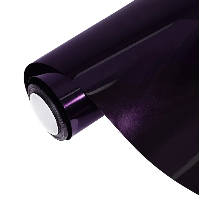 Ravoony Gloss Metallic Gentian Purple vinyl wrap film texture · Specced
