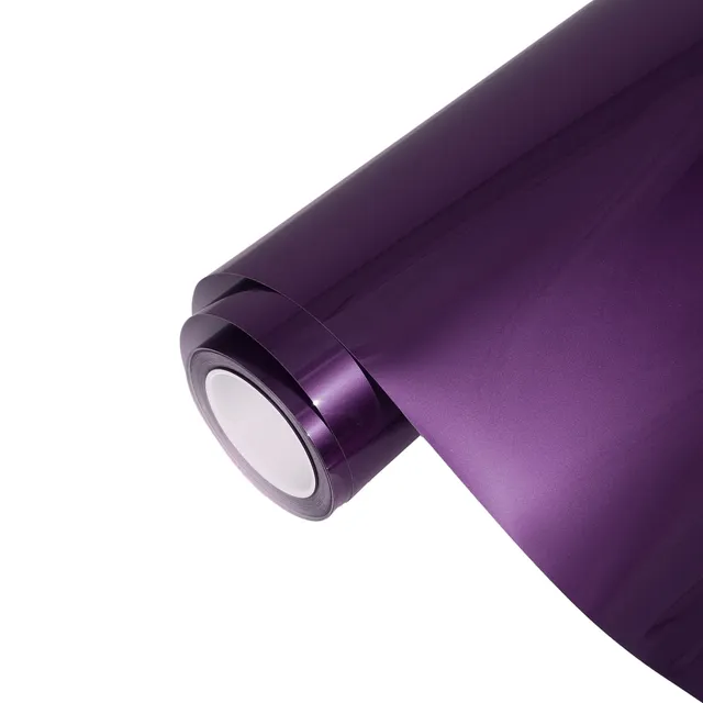 Ravoony Gloss Metallic Siberia Purple vinyl wrap film texture · Specced