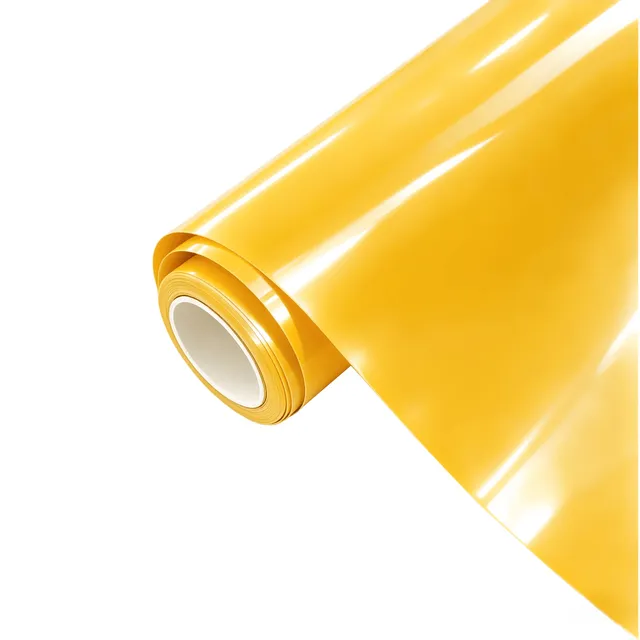 Ravoony Gloss Racing Yellow vinyl wrap film texture · Specced