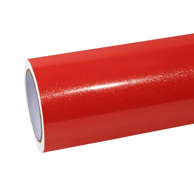 Ravoony Gloss Red Glitter vinyl wrap film texture · Specced