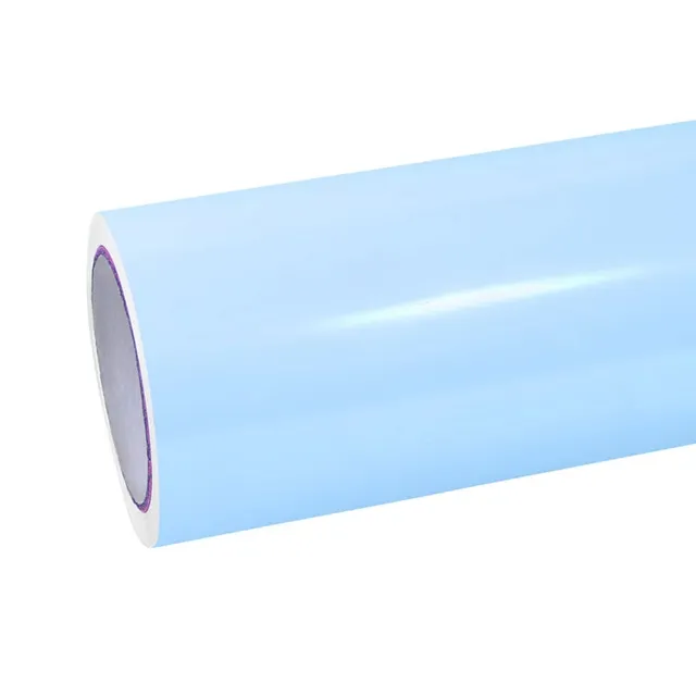 Ravoony Glossy Baby Blue vinyl wrap film texture · Specced