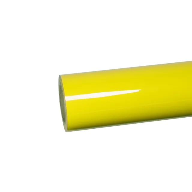 Ravoony Glossy Crystal Lemon Yellow vinyl wrap film texture · Specced