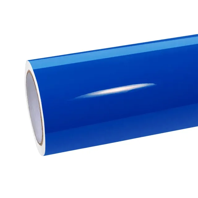 Ravoony Glossy Crystal Royal Blue vinyl wrap film texture · Specced