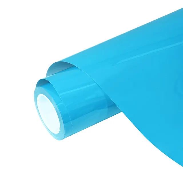 Ravoony Glossy Crystal Sky Blue vinyl wrap film texture · Specced
