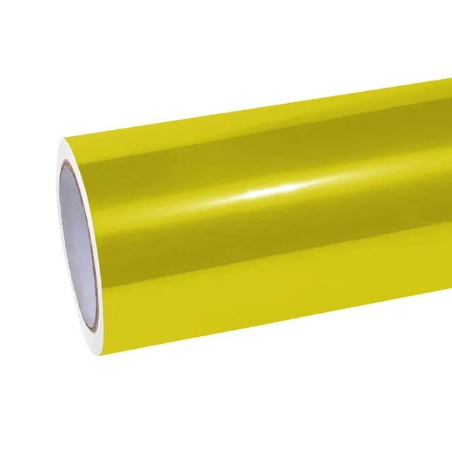 Ravoony Glossy Metallic Bmw M4 Paint Lemon Yellow vinyl wrap film texture · Specced