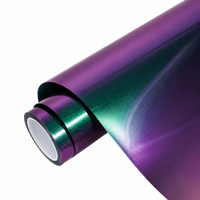 Ravoony Glossy Metallic Green Galaxy vinyl wrap film texture · Specced
