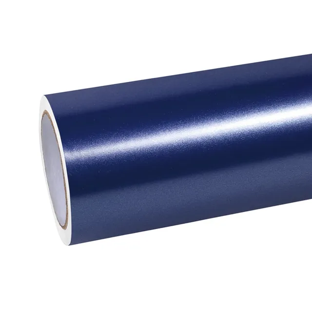 Ravoony Glossy Metallic Intergalactic Blue vinyl wrap film texture · Specced