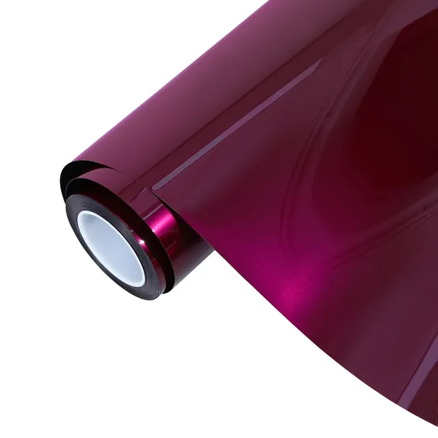 Ravoony Glossy Metallic Rubellite Purple vinyl wrap film texture · Specced
