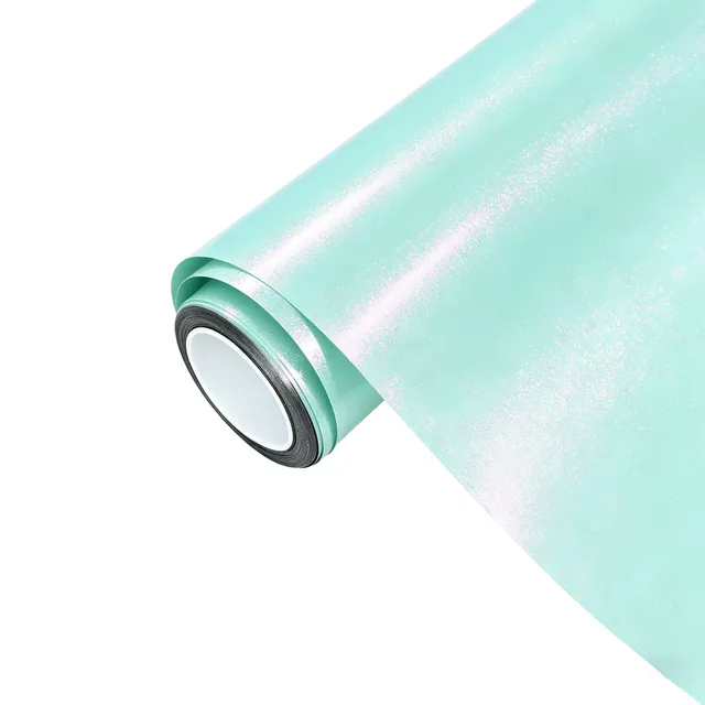Ravoony Glossy Metallic Tiffany Blue vinyl wrap film texture · Specced