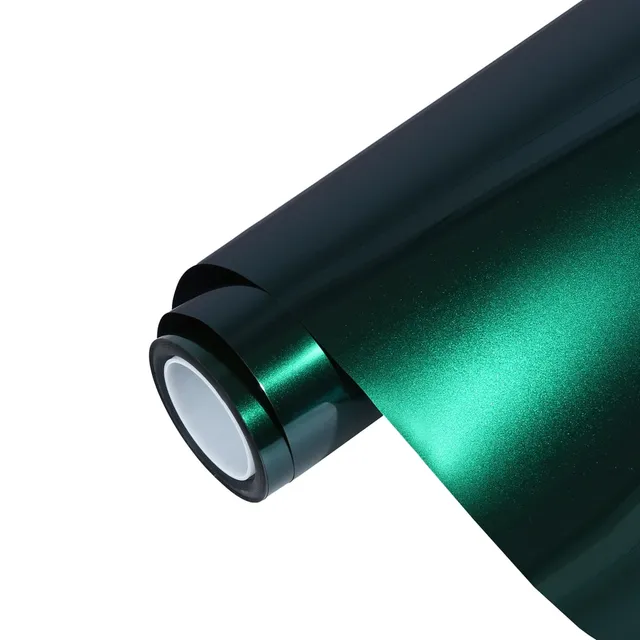 Ravoony Glossy Royal Green vinyl wrap film texture · Specced
