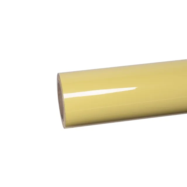 Ravoony Glossy Sunbath Yellow vinyl wrap film texture · Specced