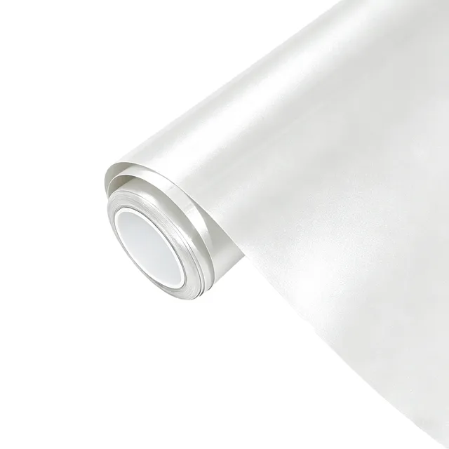 Ravoony Heavy Metallic Sparkle White vinyl wrap film texture · Specced