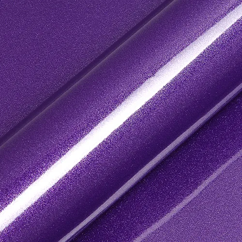 HEXIS Gloss Byzantine Violet vinyl wrap film texture · Specced