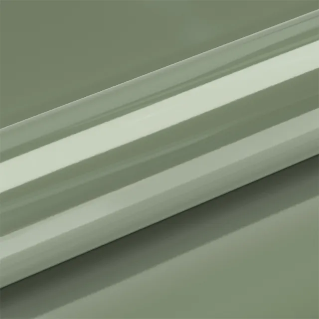 HEXIS Gloss Century Green Metallic vinyl wrap film texture · Specced