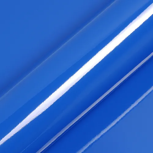 HEXIS Gloss Curaçao Blue vinyl wrap film texture · Specced