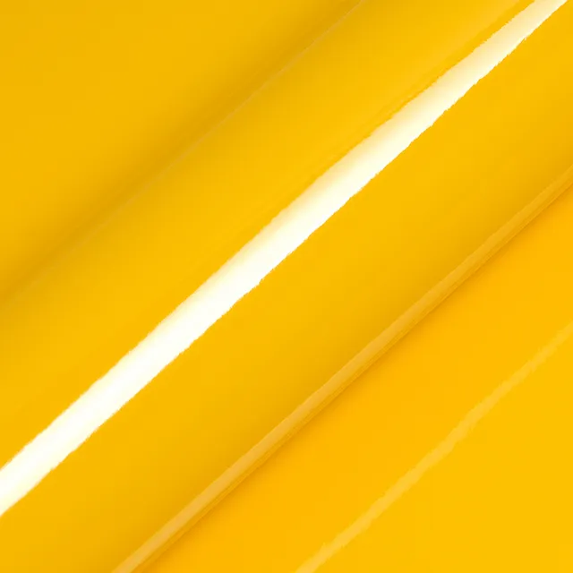 HEXIS Gloss Daffodil Yellow vinyl wrap film texture · Specced