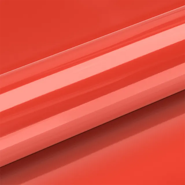 HEXIS Gloss Light Red vinyl wrap film texture · Specced