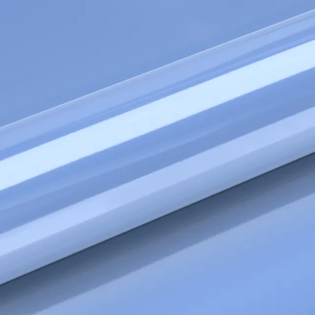 HEXIS Gloss Niagara Blue vinyl wrap film texture · Specced