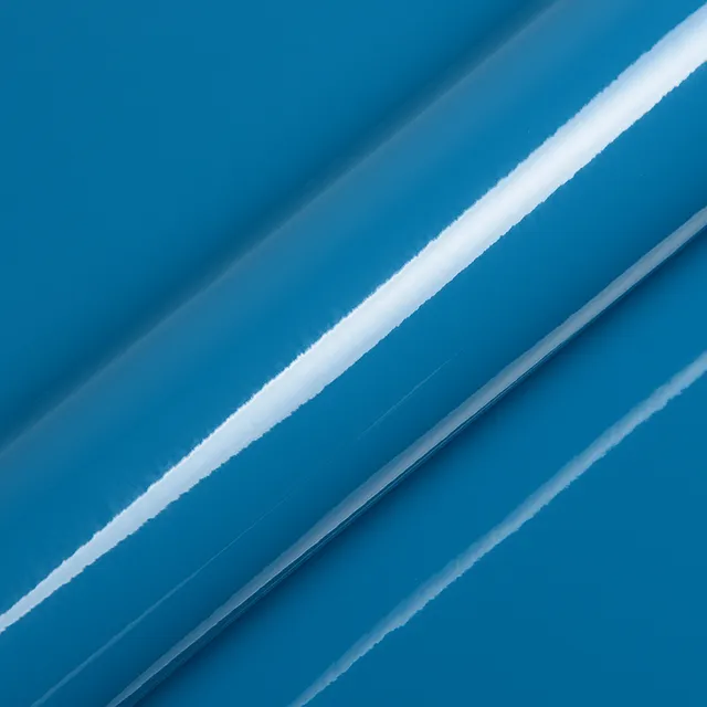 HEXIS Gloss Pigeon Blue vinyl wrap film texture · Specced