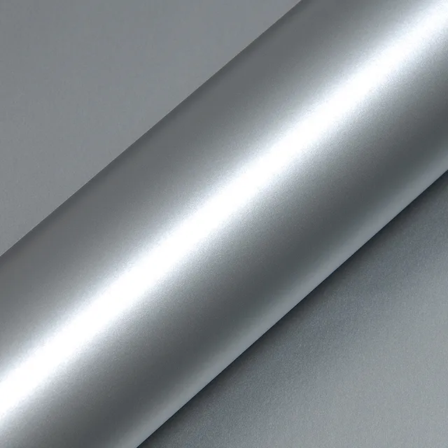 HEXIS Matte Frozen Grey vinyl wrap film texture · Specced