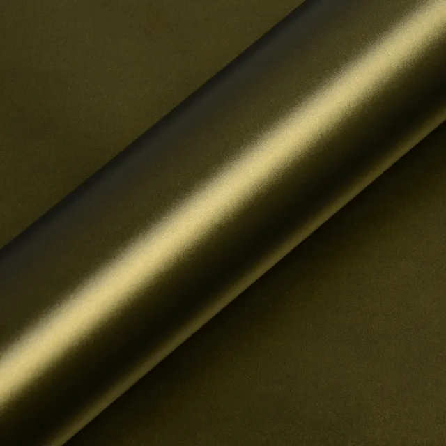 HEXIS Matte Golden Black vinyl wrap film texture · Specced