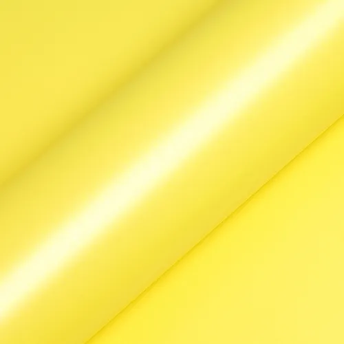 HEXIS Matte Lemon Yellow vinyl wrap film texture · Specced