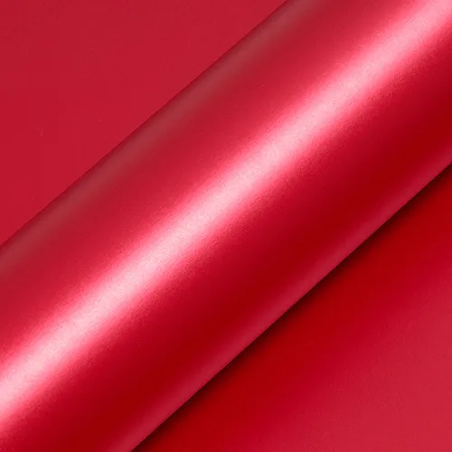 HEXIS Matte Redcurrant Red vinyl wrap film texture · Specced