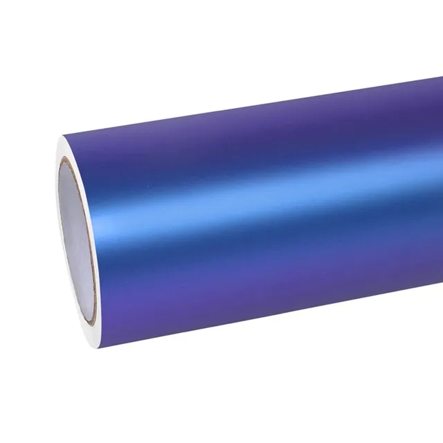 Ravoony Matte Auroral Blue Purple vinyl wrap film texture · Specced