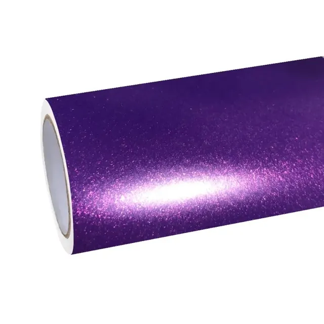 Ravoony Matte Metallic Diamond Purple Gold Chameleon vinyl wrap film texture · Specced