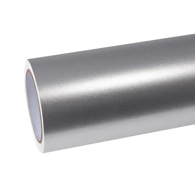 Ravoony Matte Metallic Silver vinyl wrap film texture · Specced