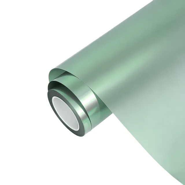 Ravoony Matte Technological Grey To Green vinyl wrap film texture · Specced