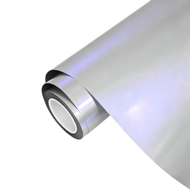 Ravoony Matte Technological Grey To Purple vinyl wrap film texture · Specced