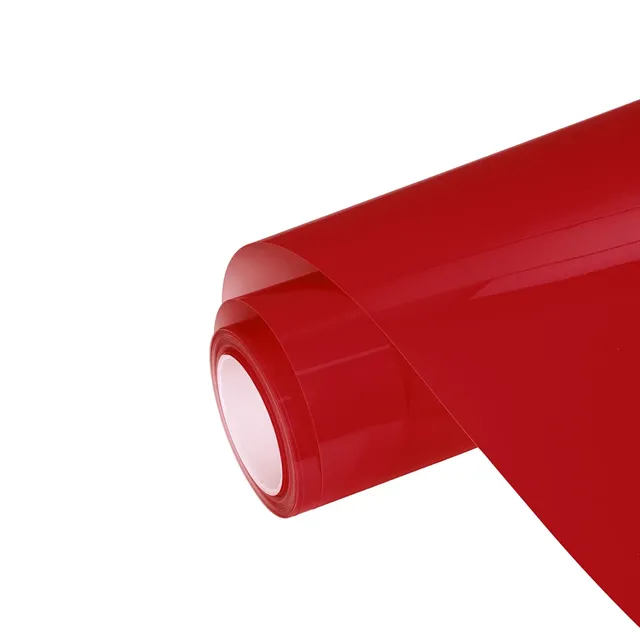 Ravoony Porsche Gloss Carmine Red vinyl wrap film texture · Specced