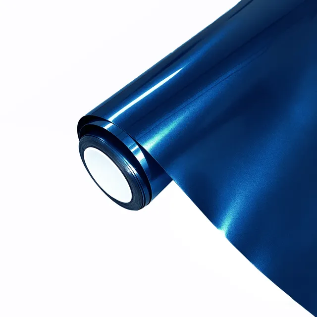 Ravoony Porsche Gloss Gentian Blue vinyl wrap film texture · Specced