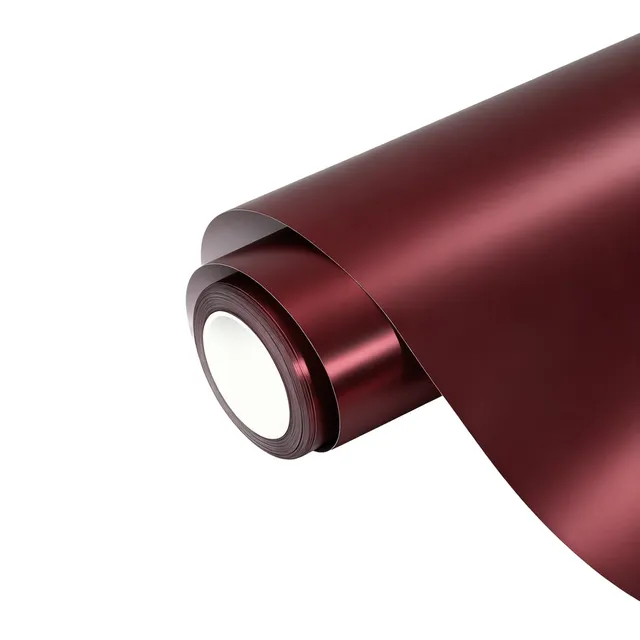 Ravoony Satin Dragon Blood Red vinyl wrap film texture · Specced