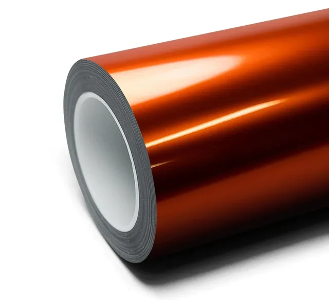 Inozetek Super Gloss Liquid Metallic Molten Copper vinyl wrap film texture · Specced