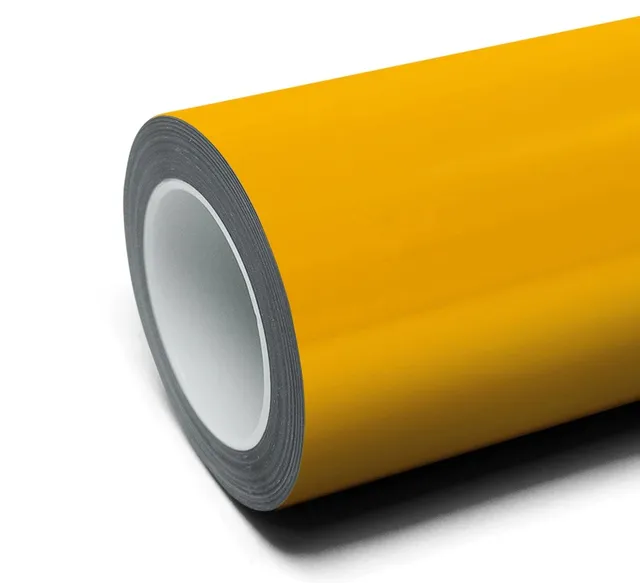 Inozetek Super Gloss Metallic Dandelion Yellow vinyl wrap film texture · Specced