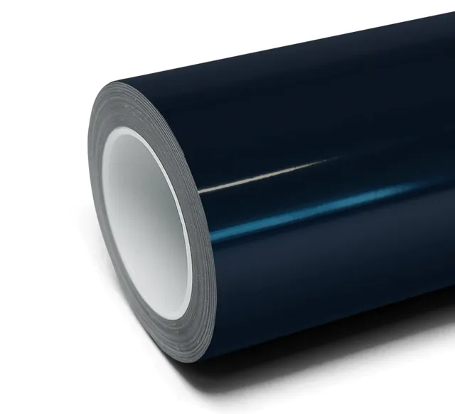 Inozetek Super Gloss Metallic Midnight Blue vinyl wrap film texture · Specced