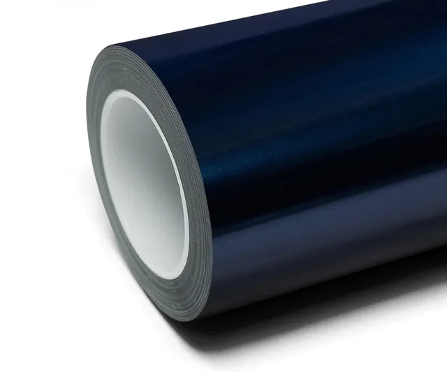 Inozetek Super Gloss Metallic Shadow Blue vinyl wrap film texture · Specced
