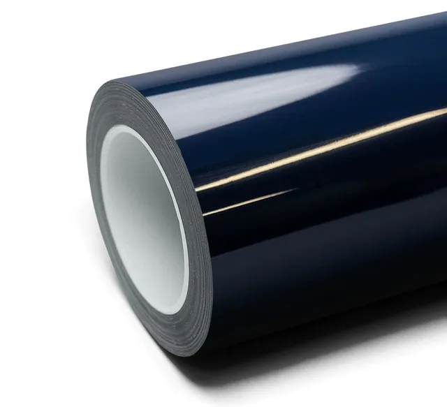 Inozetek Super Gloss Navy Blue vinyl wrap film texture · Specced