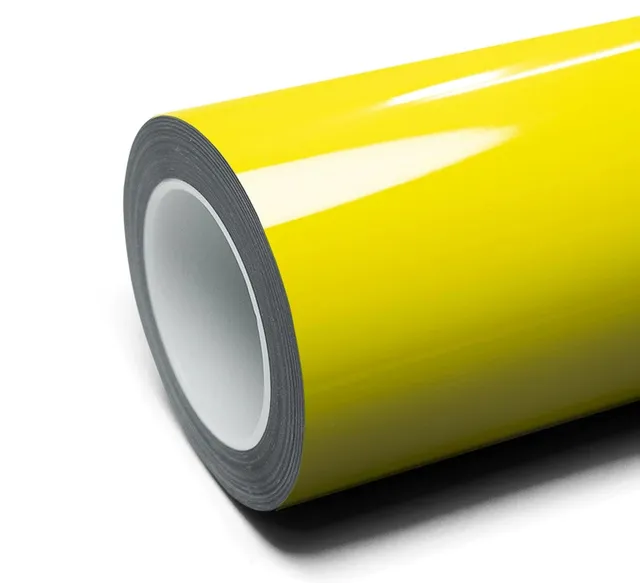 Inozetek Super Gloss Racing Yellow vinyl wrap film texture · Specced