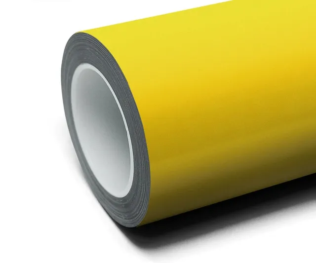 Inozetek Super Gloss Realgar Yellow vinyl wrap film texture · Specced