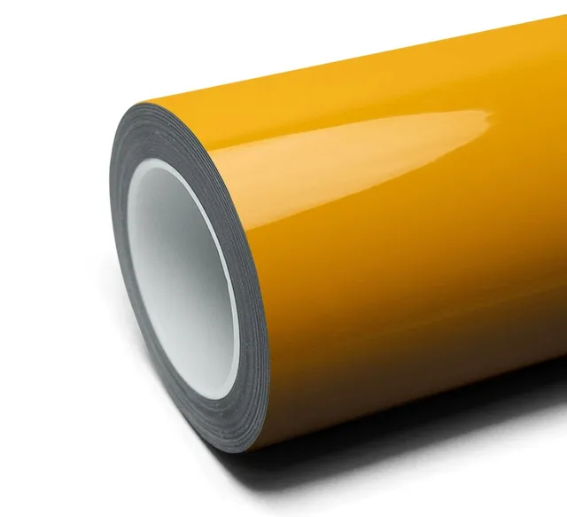 Inozetek Super Gloss Signal Yellow vinyl wrap film texture · Specced